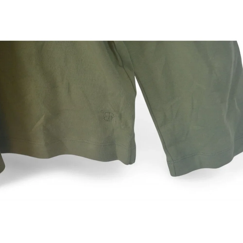 Banana Republic Mens Long Sleeve Luxe Touch Polo Olive Green Shirt XXL / 2XL NWT